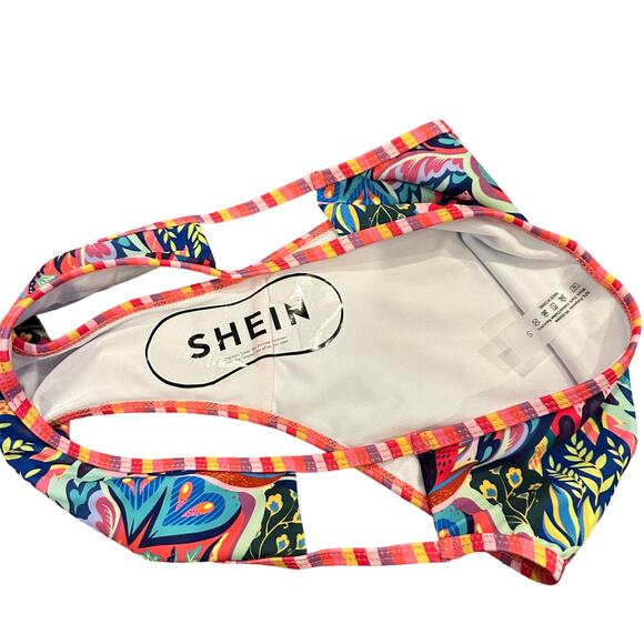 SHEIN Women's Bikini Set Boho Floral Print Swimsuit Size Small NWT - Picture 10 of 13